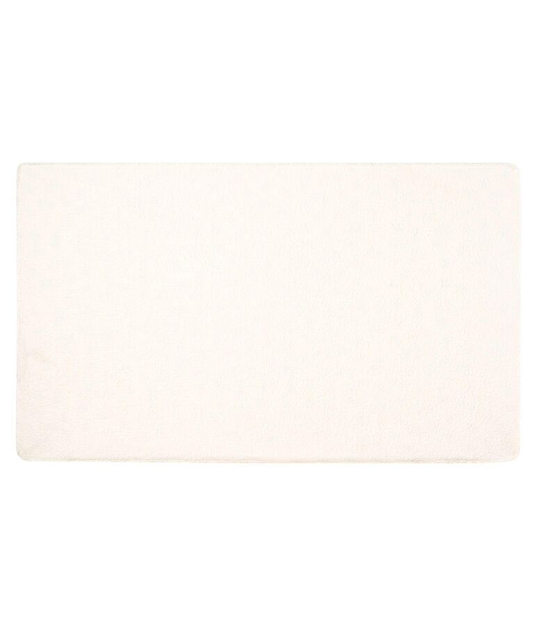 Manta para beb&eacute; de punto y sherpa blanco MARSHMALLOW