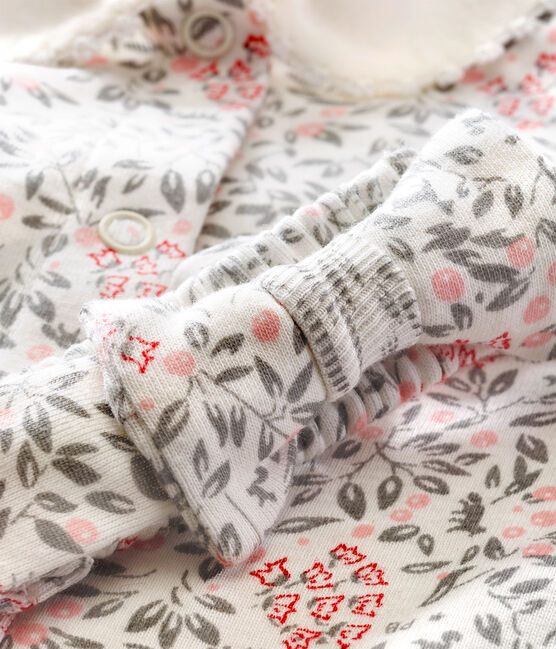 Body con cuello de manga larga con diadema a conjunto para bebé niña estampado blanco MARSHMALLOW/blanco MULTICO