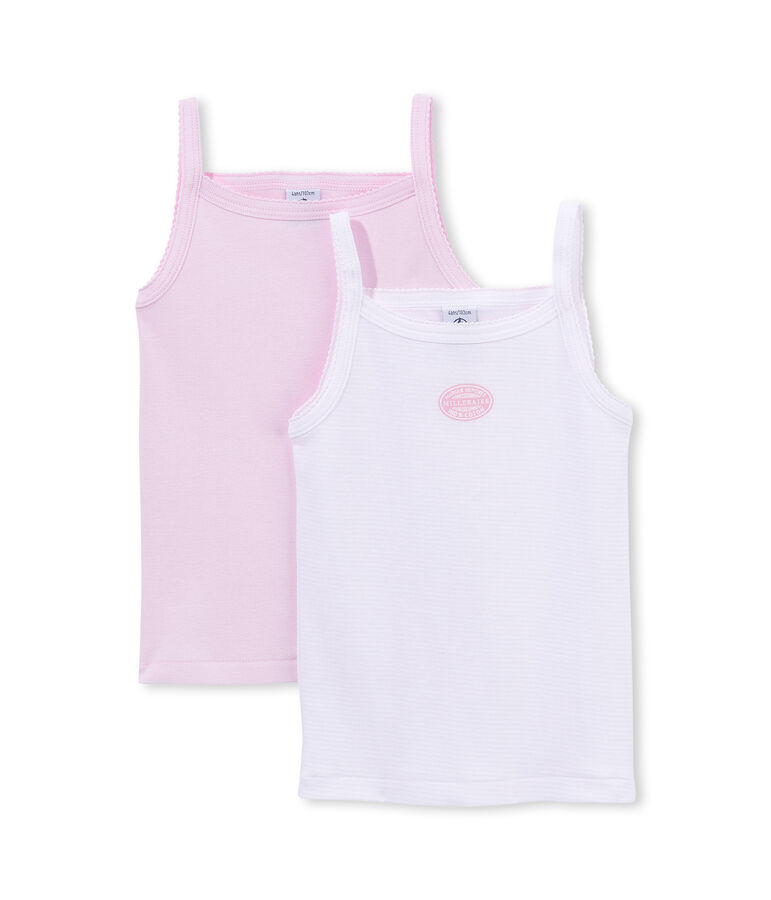 Lote de 2 camisetas mil rayas para ni&ntilde;a lote .