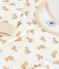 Pijama infantil de terciopelo con estampado de leopardos MILK/ MULTICO