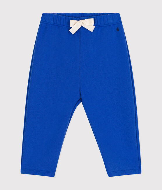 Pantalón de felpa para bebé azul CALVIN