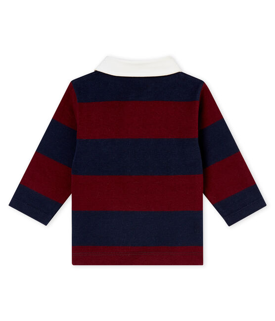 Polo a rayas para bebé niño azul SMOKING/rojo OGRE