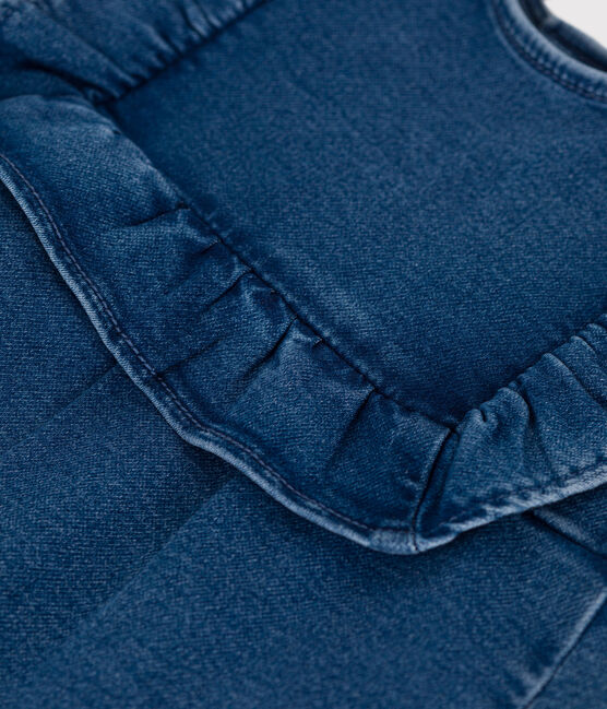 Vestido vaquero sin mangas para bebé azul BLEU DELAVE