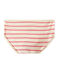 Braguita alta de canalé 2x2 beige COQUILLE/rosa PETAL