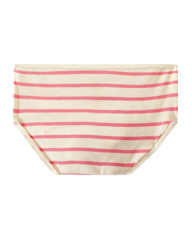 Braguita alta de canal&eacute; 2x2 blanco/rosa