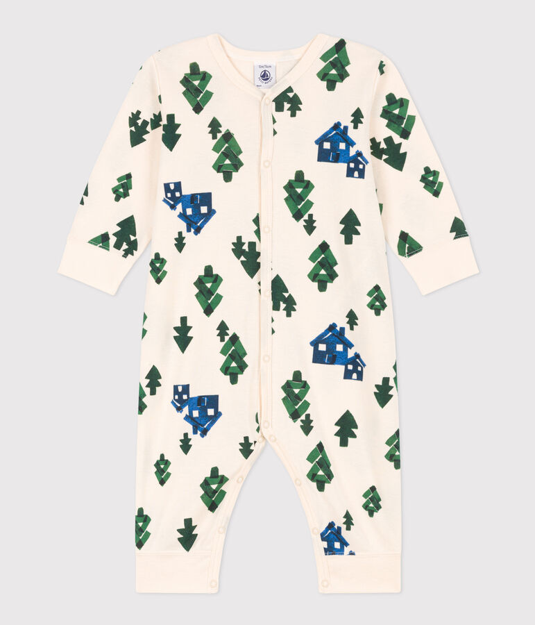 Pijama sin pies de algod&oacute;n para beb&eacute; crudo/multicolor