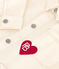 Chaqueta vaquera infantil lisa crudo MILK