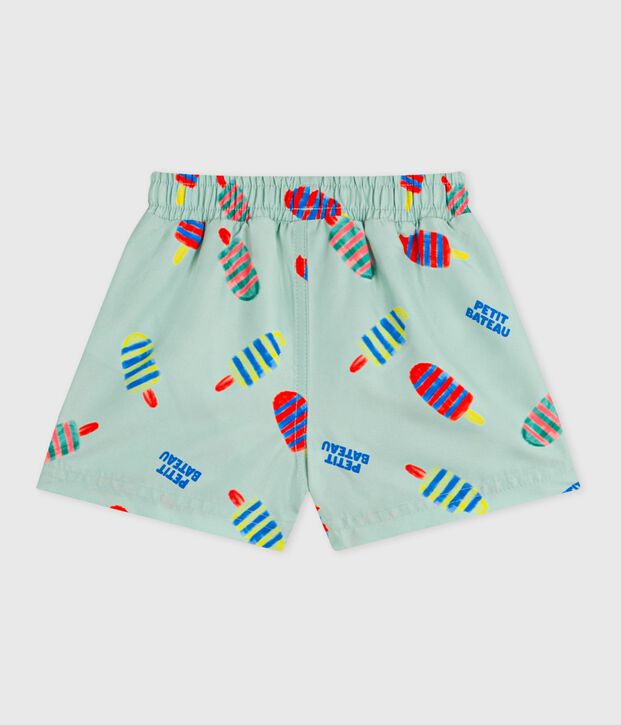 Ba&ntilde;ador con estampado de helados para beb&eacute; azul/multicolor