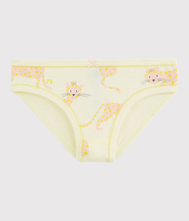 Braguita de ni&ntilde;a de algod&oacute;n amarillo