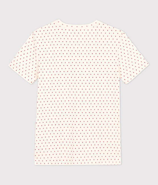 Camiseta L'ICONIQUE de algodón con cuello redondo para mujer blanco AVALANCHE+STOP/ MULTICO