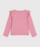 Camiseta de manga larga de punto para niña rosa ROSELINE CHINE