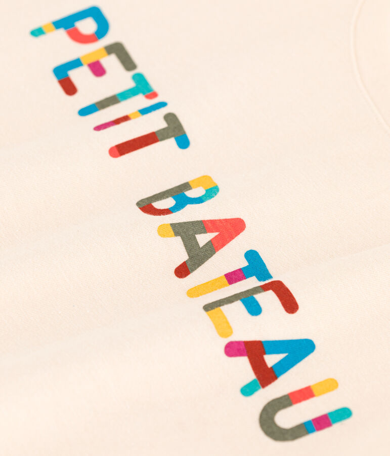 Camiseta LE DROIT de algod&oacute;n con cuello redondo para mujer crudo