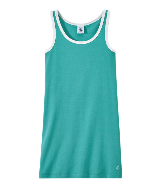 Vestido sin mangas para niña verde VERDE