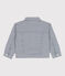 Chaqueta de tela de algodón a rayas para niña azul MEDIEVAL/blanco MARSHMALLOW
