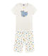 Pijama corto de punto para niña