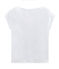 Camiseta manga corta de algodón Sea Island para mujer blanco ECUME