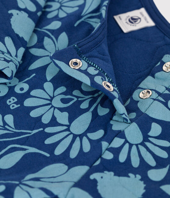 Vestido con flores de manga larga de túbico de niña CREPUSCULE/ ROVER