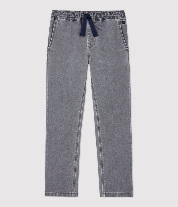 Pantal&oacute;n de corte normal de tejido vaquero de ni&ntilde;o gris