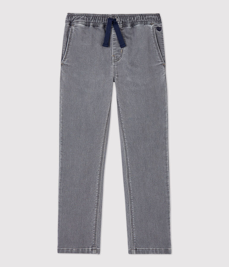 Pantal&oacute;n de corte normal de tejido vaquero de ni&ntilde;o gris GRIS