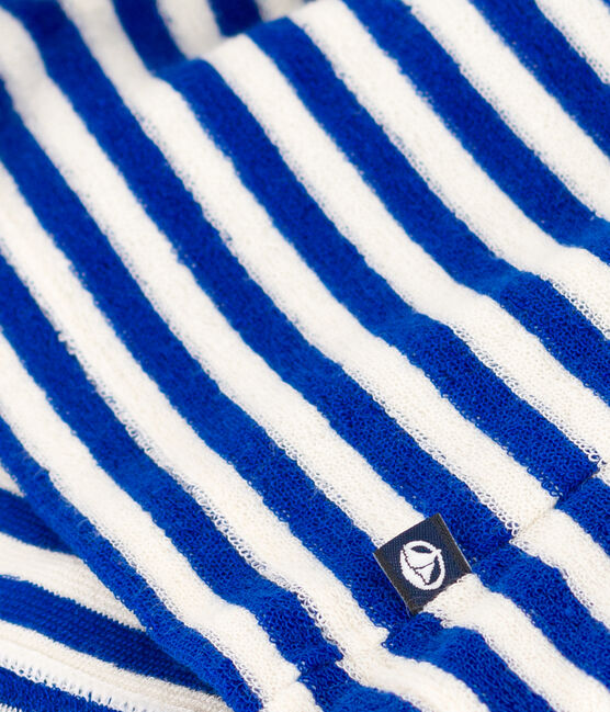 Vestido de rizo sin mangas a rayas para niña azul SURF/ AVALANCHE