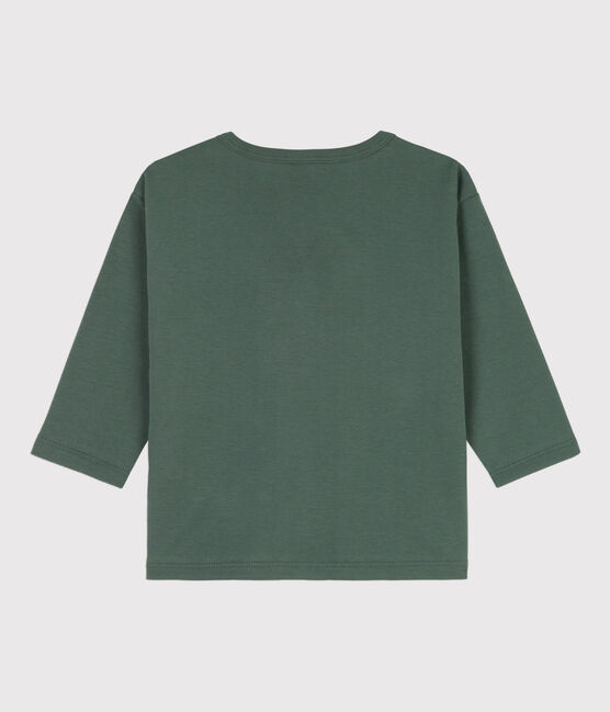 Camiseta de algodón de manga larga para bebé verde VALLEE