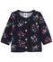 Cardigan para bebé niña en túbico estampado azul SMOKING/blanco MULTICO