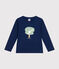 Camiseta de manga larga de punto fino para niño azul MEDIEVAL