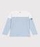 Camiseta marinera infantil de algodón de manga larga blanco MARSHMALLOW/azul ALASKA