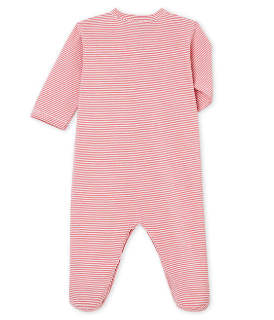 Pelele de noche para bebé niña rosa CHEEK/blanco MARSHMALLOW