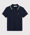 Polo de manga corta para niño azul SMOKING