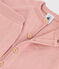 Conjunto de 2 prendas de bebé de tejido de punto de lana y algodón rosa SALINE