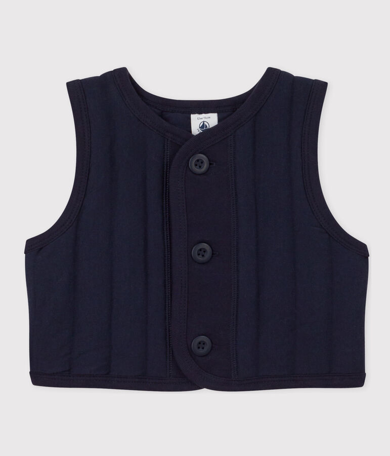 Chaleco de t&uacute;bico acolchado para beb&eacute; azul