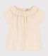 Blusa de gasa de algodón para niña