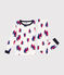 Pijama infantil ajustado de algodón con estampado de barcos blanco MARSHMALLOW/blanco MULTICO