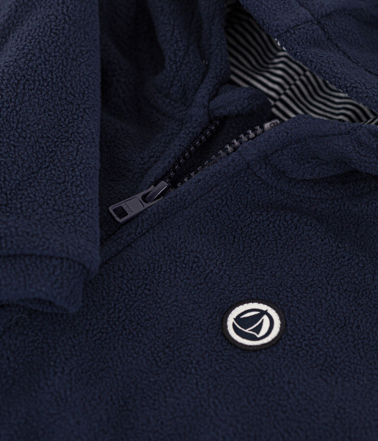 Sudadera de tejido polar para beb&eacute; azul