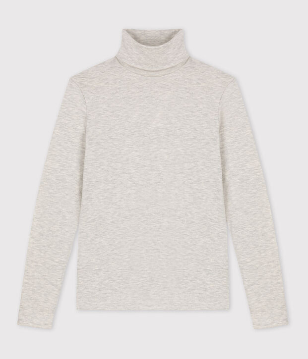 Camiseta L'ICONIQUE abrigada con cuello vuelto para mujer BELUGA CHINE