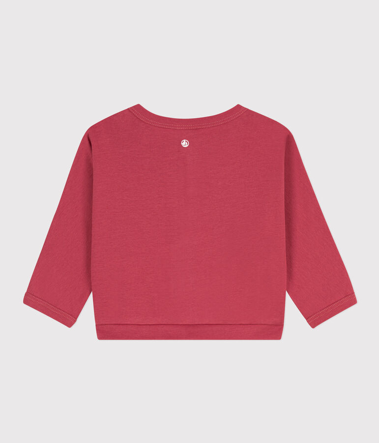 C&aacute;rdigan de algod&oacute;n para beb&eacute; rosa