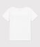 Camiseta de algodón para niña/niño blanco MARSHMALLOW