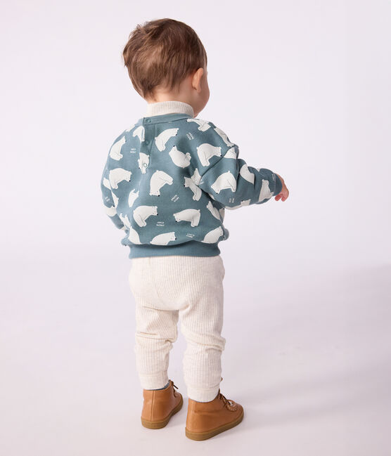 Sudadera de algodón con estampado de oso para bebé gris GOBELIN/ MULTICO