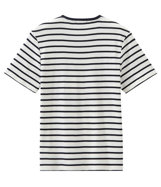 Camiseta MC unisex blanco MARSHMALLOW/azul SMOKING