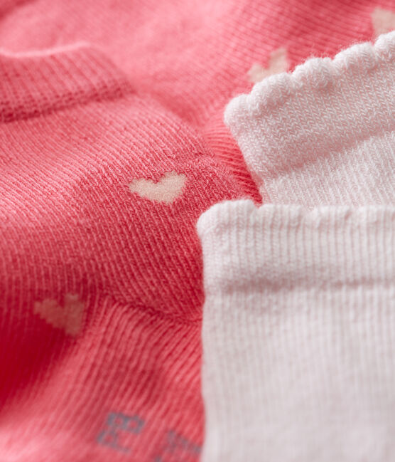 Lote de 2 pares de calcetines para bebé niña variante 2