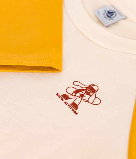 Camiseta de algodón de manga larga de niño AVALANCHE/ BOUDOR