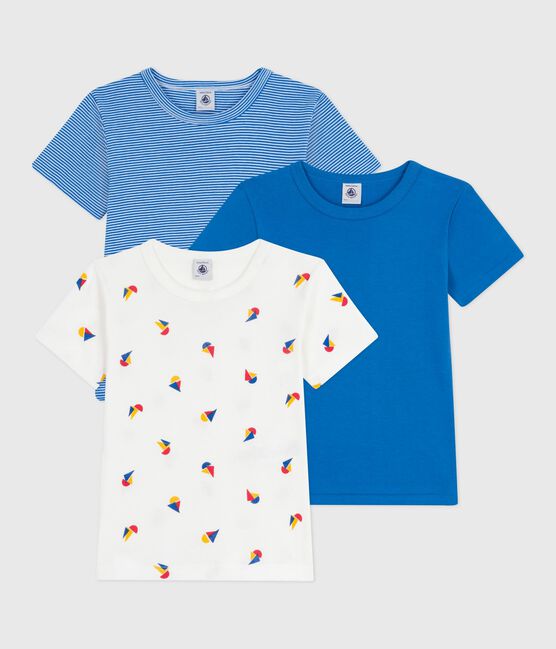 Juego de camisetas infantiles de algodón de manga corta con estampado variante 1