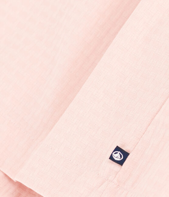 Vestido sin mangas de algodón façonné para niña rosa SALINE