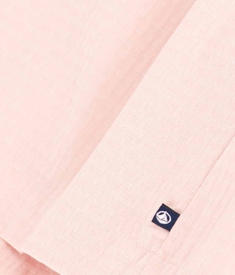 Vestido sin mangas de algod&oacute;n fa&ccedil;onn&eacute; para ni&ntilde;a rosa