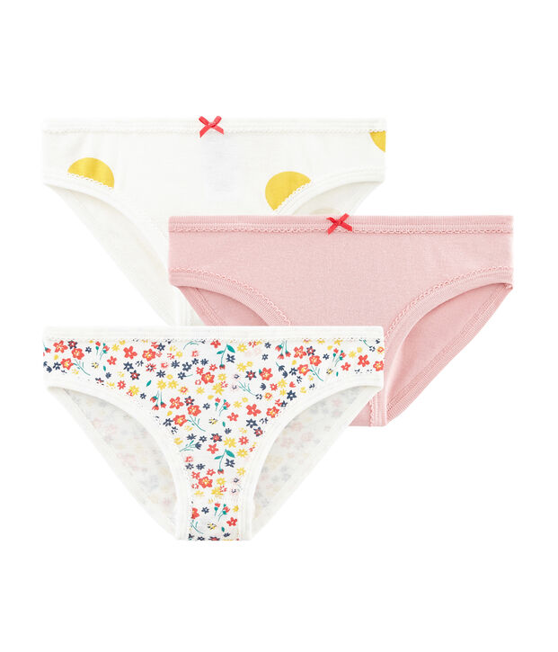 Tres braguitas para ni&ntilde;a multicolor