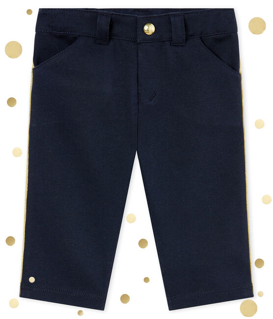 Pantalón para bebé niño en maya azul SMOKING