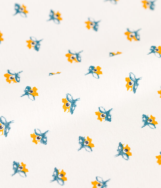 Saco de algod&oacute;n con flores TOG 2 blanco/multicolor