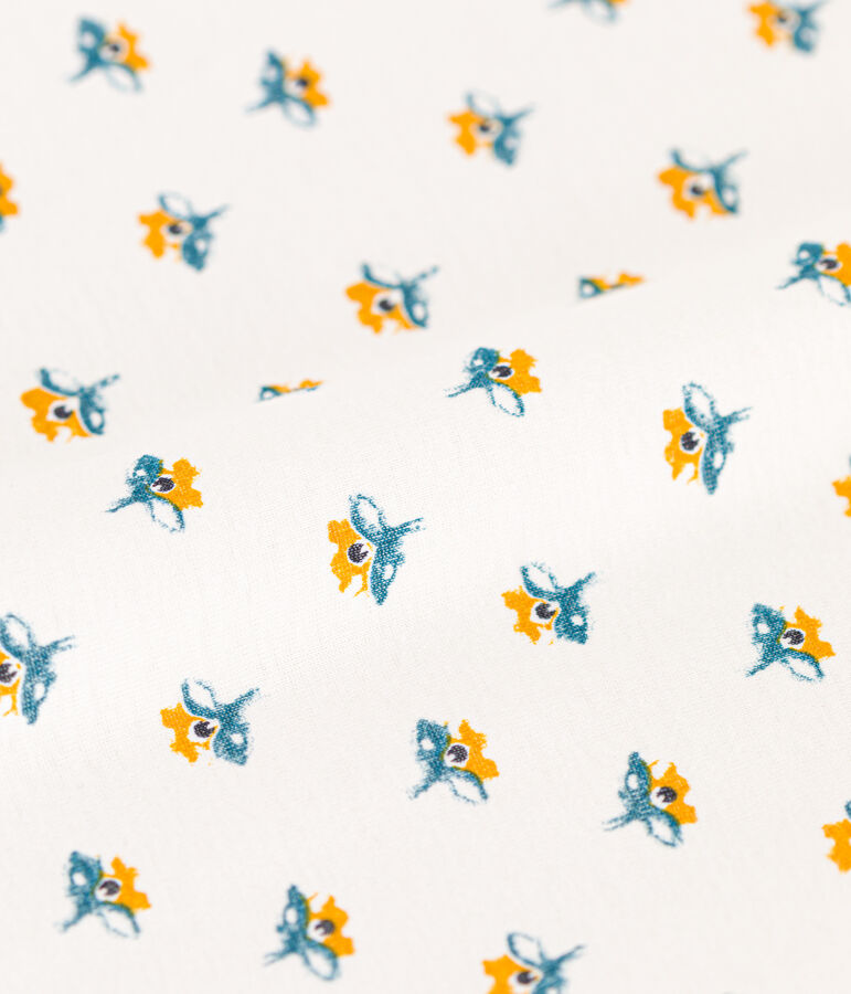 Saco de algod&oacute;n con flores TOG 2 blanco MARSHMALLOW/blanco MULTICO