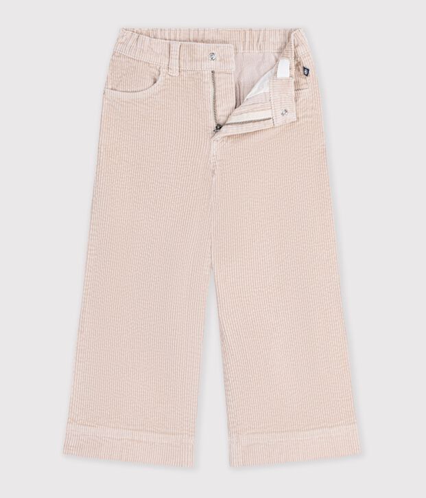 Pantal&oacute;n infantil wide leg de terciopelo GESSO